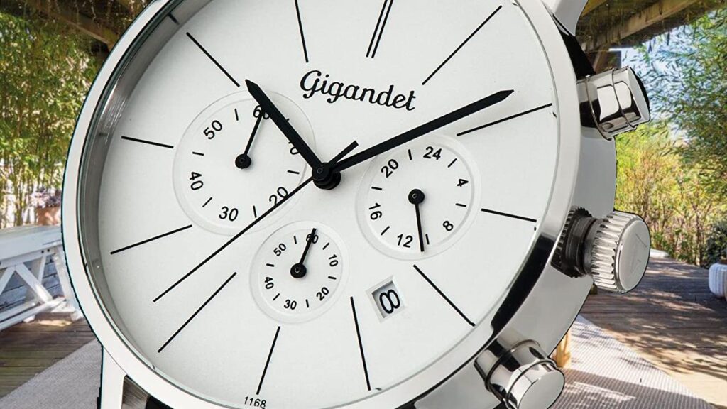 Gigandet G32–001 – Orologio da uomo, cinturino in pelle, colore nero